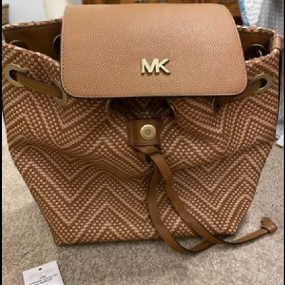Michael Kors woven backpack